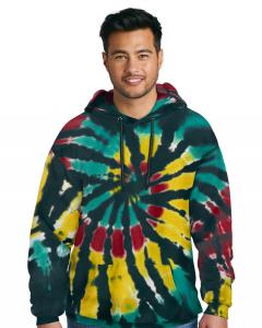 Unisex Tie-Dye Pullover Hooded Sweatshirt