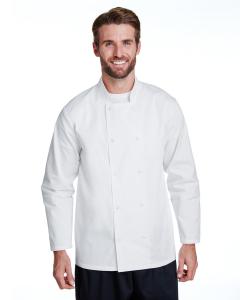 Unisex Studded Front Long-Sleeve Chefs Jacket