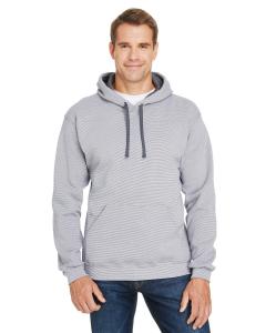 Adult 7.2 oz. Sofspun® Striped Hooded Sweatshirt
