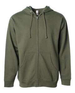 Unisex Midweight Full-Zip Hooded Sweatshirt