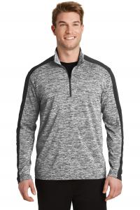 PosiCharge Electric Heather Colorblock 1/4-Zip Pullover