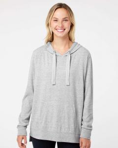 Women's Sueded Jersey Hooded Sweatshirt