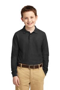 Youth Long Sleeve Silk Touch Polo