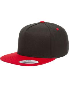 Adult 5-Panel Cotton Twill Snapback Cap