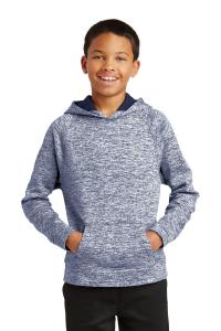 Youth PosiCharge Electric Heather Fleece Hooded Pullover